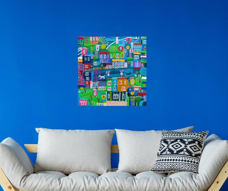 Original Impressionism Animal Painting by Katrina Avotina
