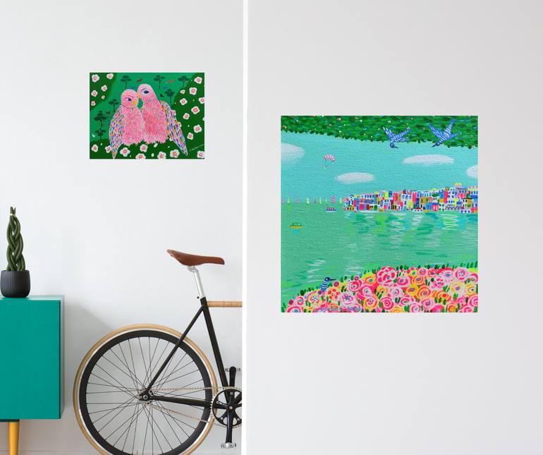 Original Impressionism Landscape Painting by Katrina Avotina