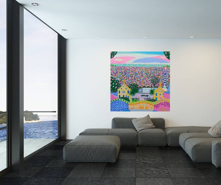 Original Impressionism Cities Painting by Katrina Avotina