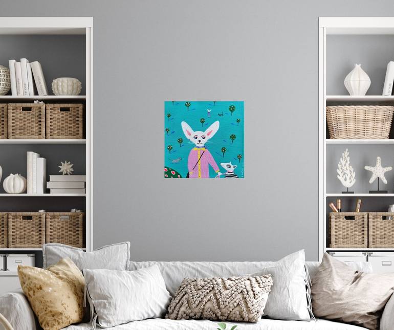 Original Impressionism Animal Painting by Katrina Avotina