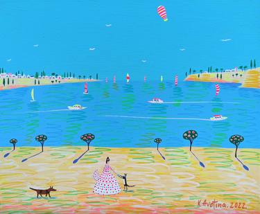 Original Fine Art Beach Paintings by Katrina Avotina