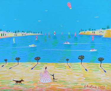 Original Beach Paintings by Katrina Avotina