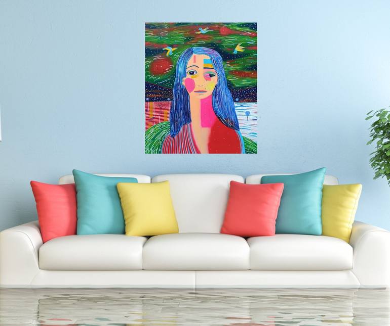 Original Women Painting by Katrina Avotina