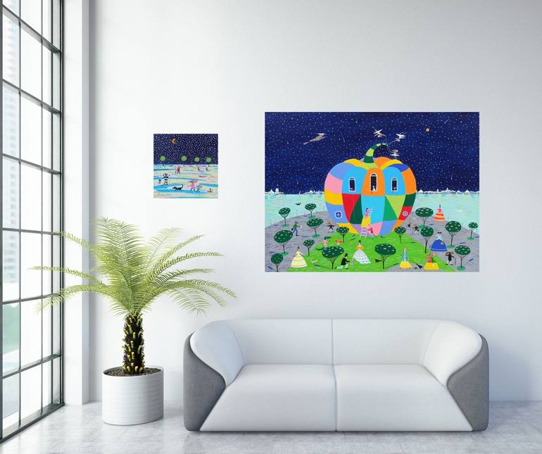 Original Impressionism Animal Painting by Katrina Avotina