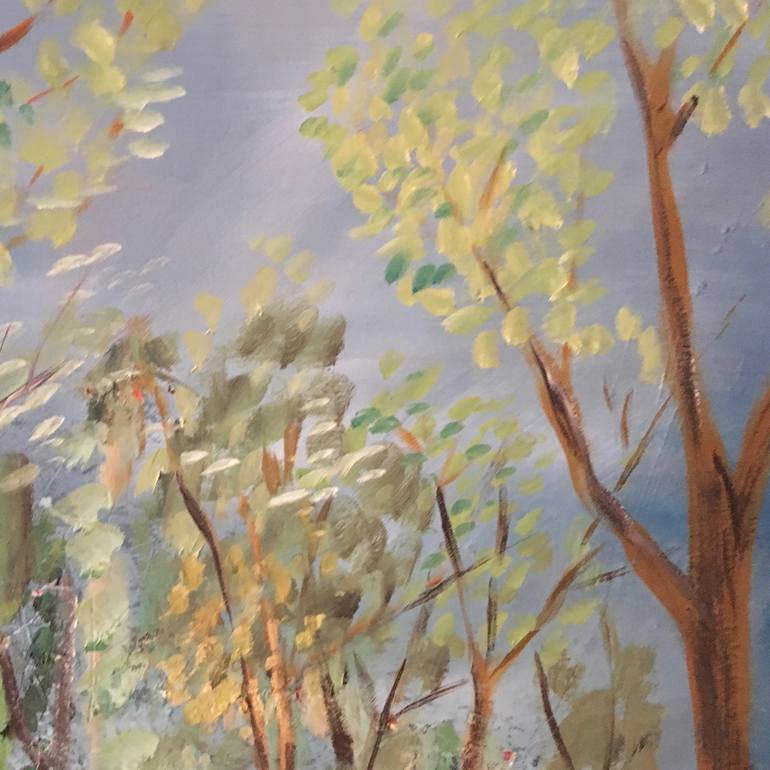 Original Impressionism Landscape Painting by Ali Asad