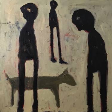Print of Dogs Paintings by Ali Asad