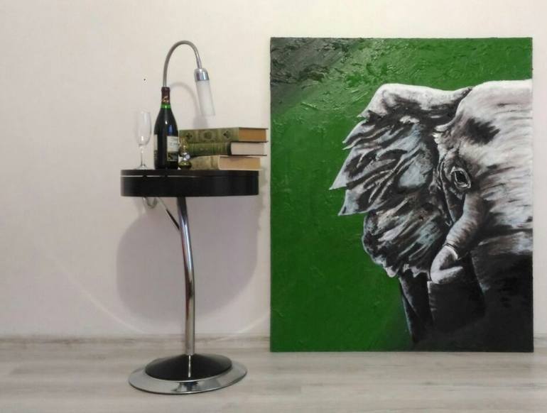 Original Modern Animal Painting by BURCU SAR