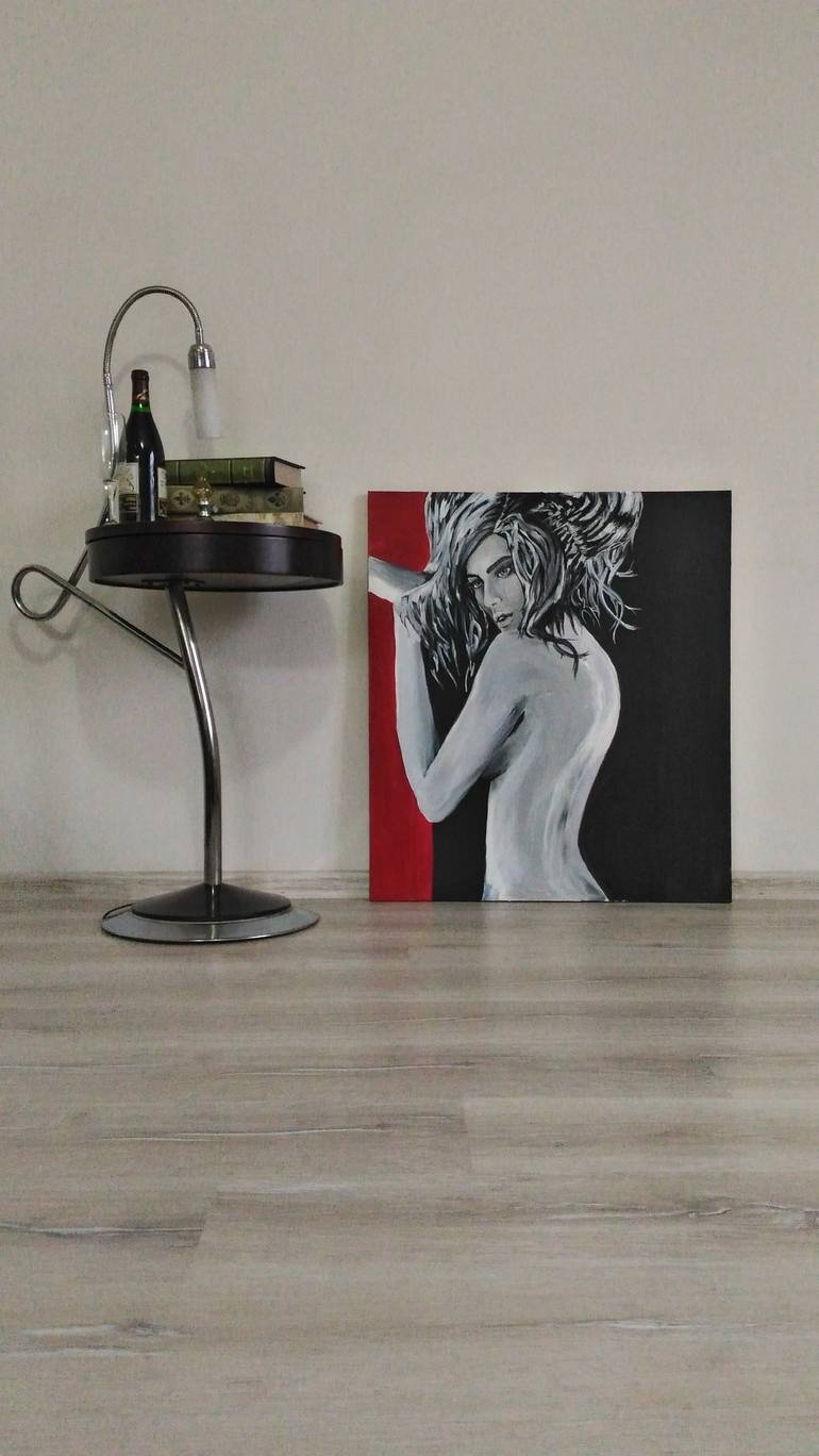 Original Modern Women Painting by BURCU SAR