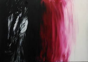 Original Abstract Expressionism Horse Paintings by BURCU SAR