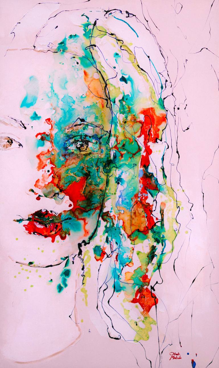 Original Conceptual Abstract Painting by Olena Moloda
