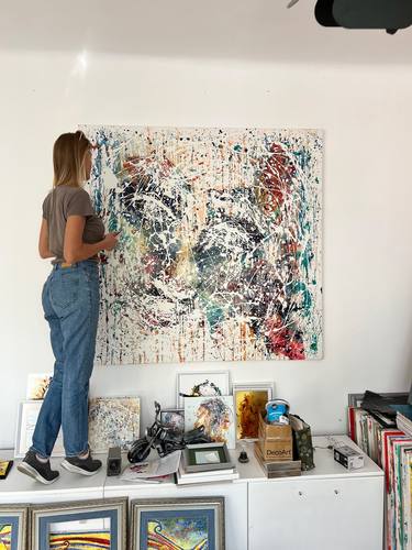 Original Abstract Expressionism Women Paintings by OLENA MOLODA