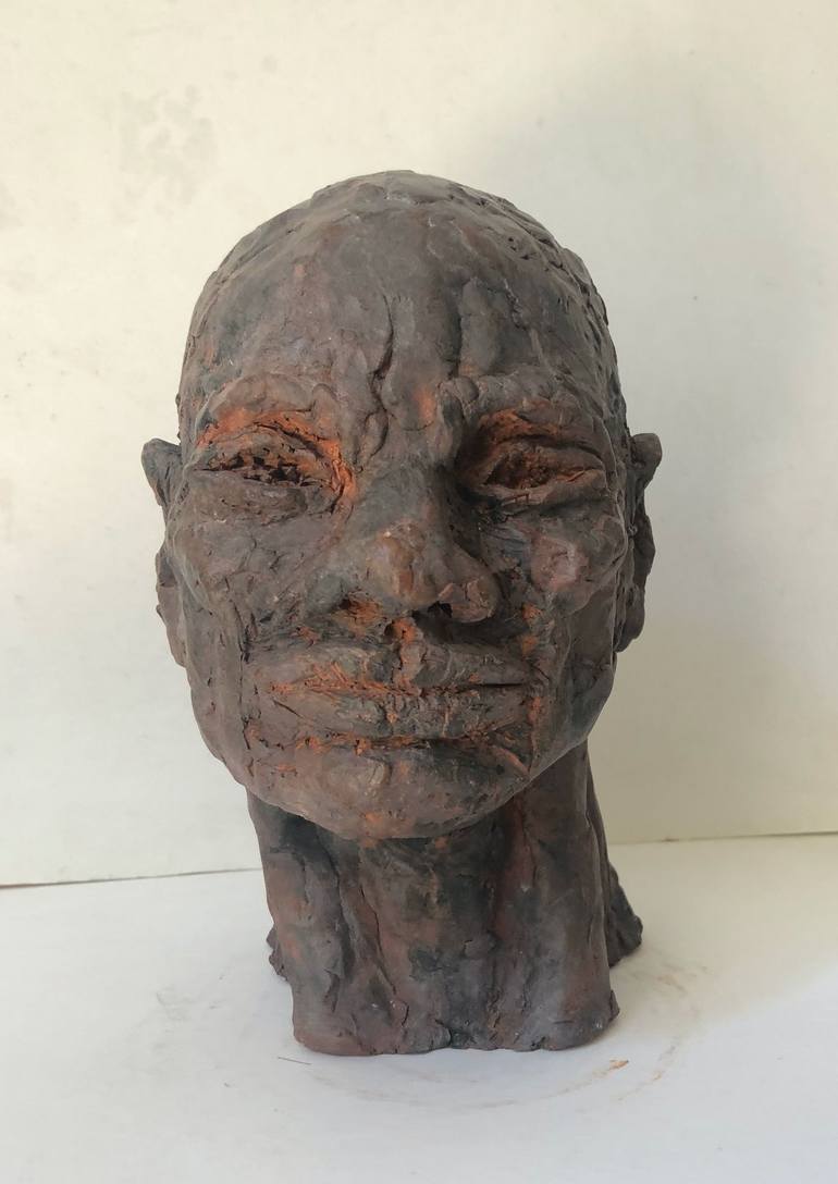 Original Contemporary Portrait Sculpture by DOMINIQUE GANIAGE