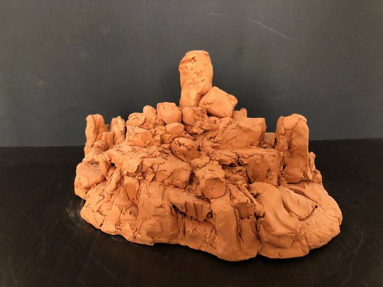 Original Abstract Expressionism Landscape Sculpture by DOMINIQUE GANIAGE