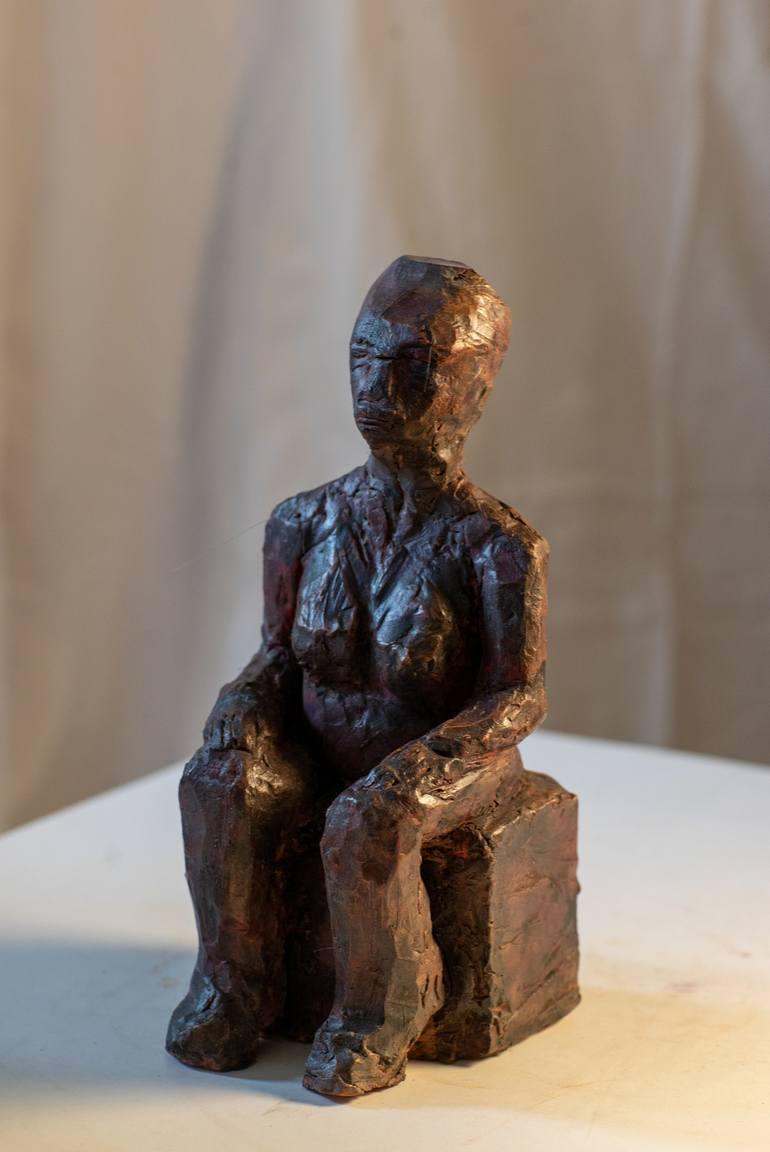 Original Women Sculpture by DOMINIQUE GANIAGE