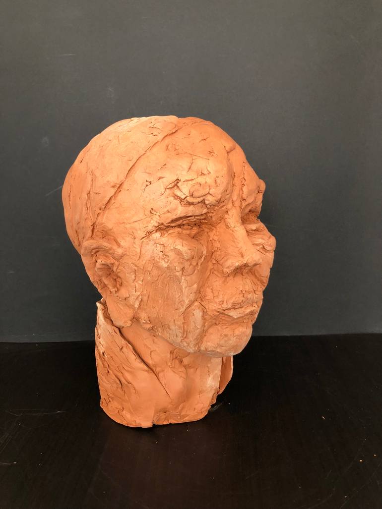 Original Abstract Expressionism People Sculpture by Dominique Ganiage