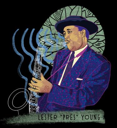 Lester “Pres” Young Saxophone Jazz thumb