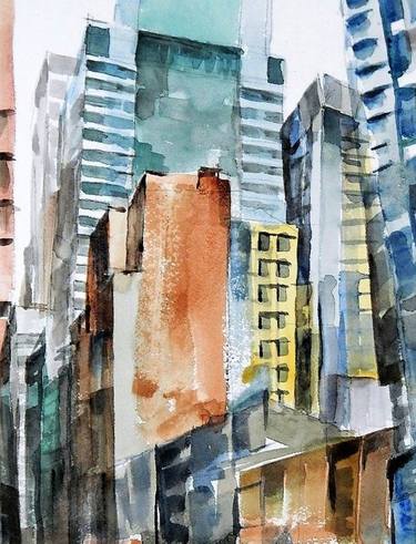 Print of Architecture Paintings by Geddy Sprindys