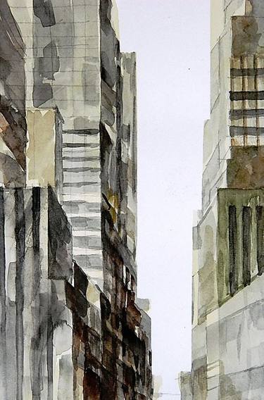 Print of Modern Architecture Paintings by Geddy Sprindys