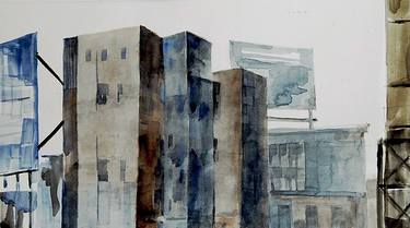 Original Architecture Paintings by Geddy Sprindys