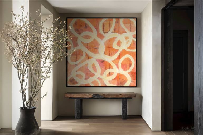 Original Abstract Expressionism Abstract Mixed Media by Kerryn Levy
