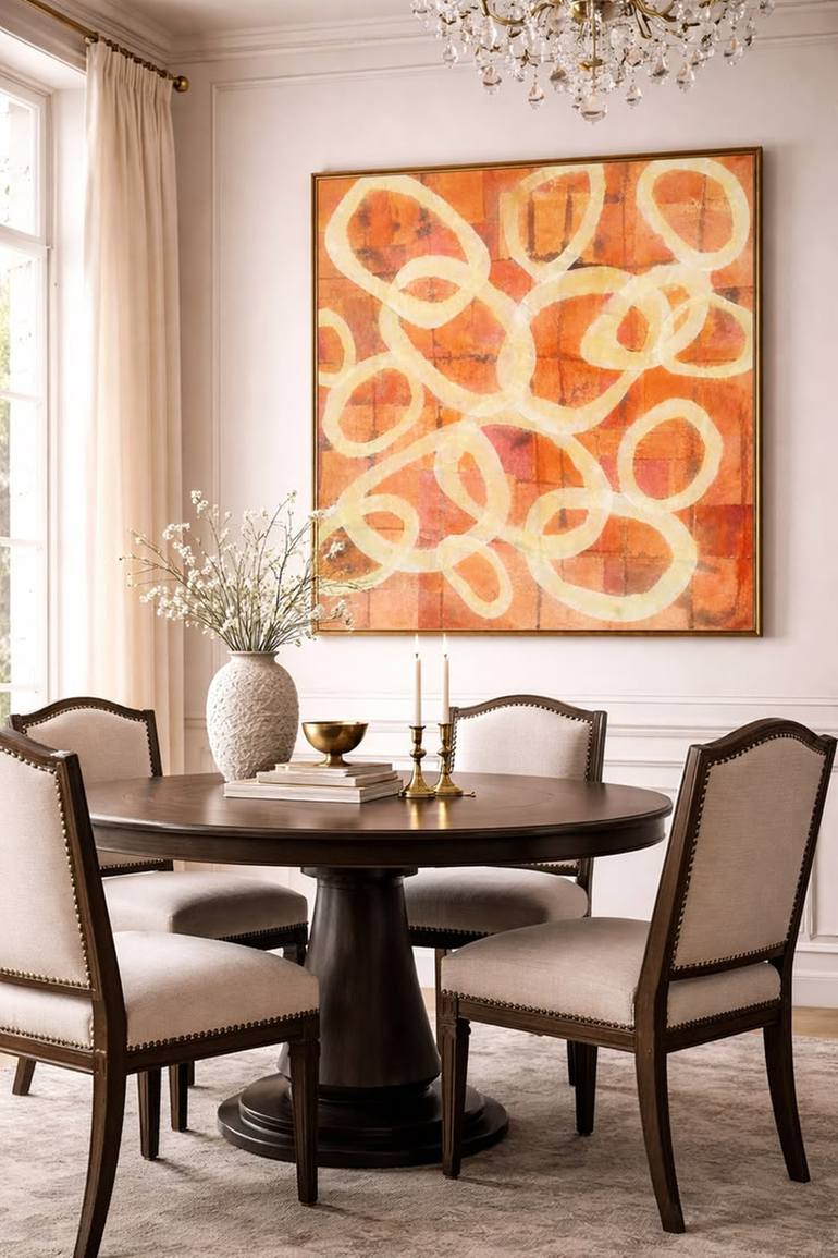 Original Abstract Expressionism Abstract Mixed Media by Kerryn Levy