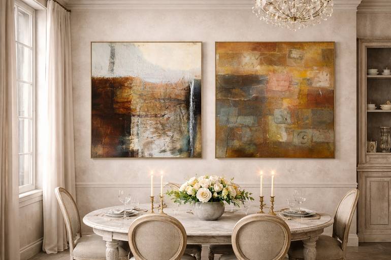 Original Abstract Mixed Media by Kerryn Levy