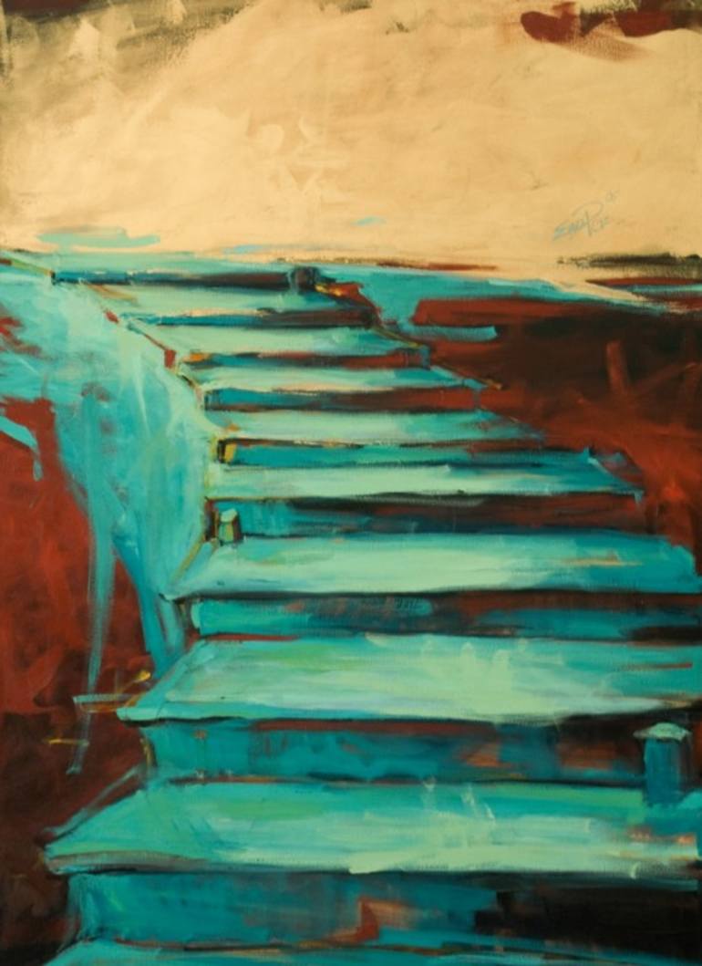 How To Paint “Stairway To Heaven” acrylic Painting 