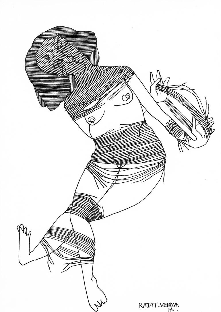 Print of Figurative Portrait Drawings by Rajat Verma