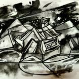 Dream Vacation... Ink on paper 11x16 inch by Rajat verma