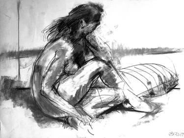 Original Nude Drawings by Joseph Morey