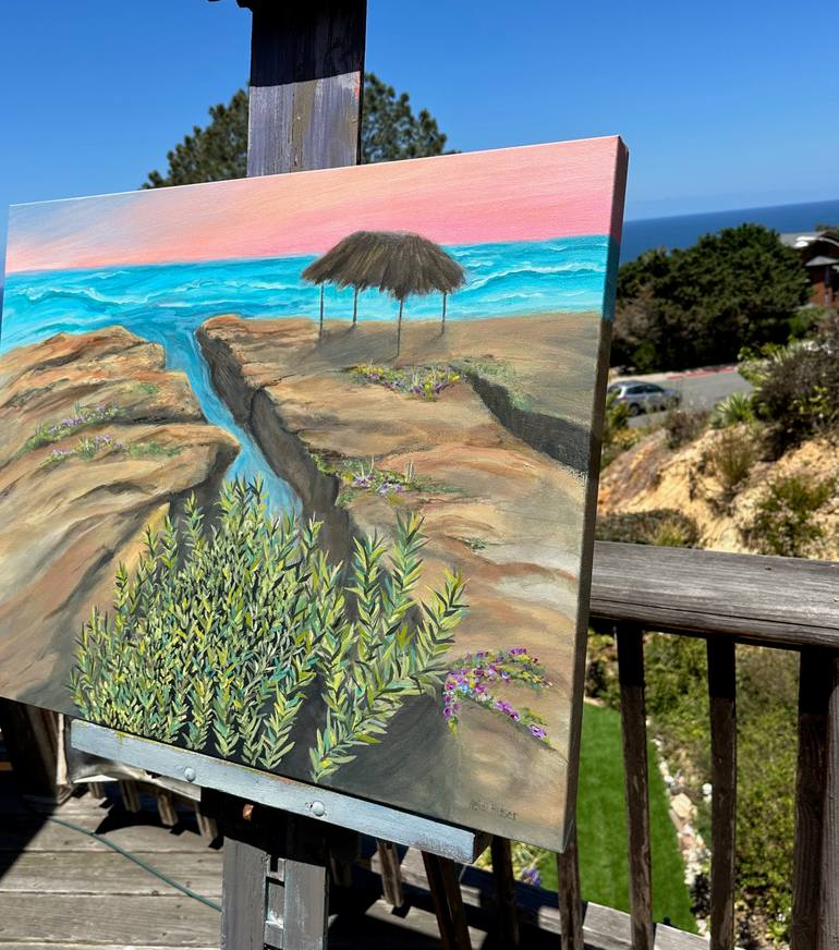 Original Conceptual Beach Painting by Heidi Heiser