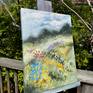 WILDFLOWER MEADOW outside on my easel