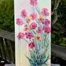 BLOOMING COLOR on my easel outside