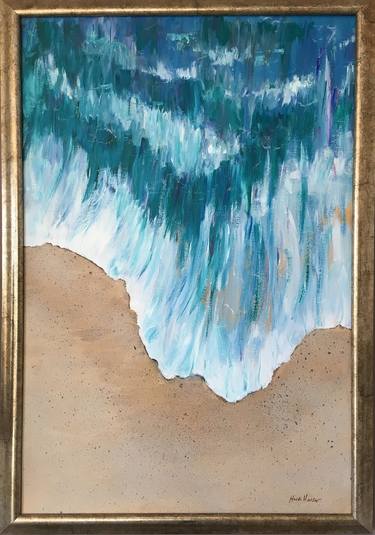 Original Abstract Expressionism Beach Paintings by Heidi Heiser