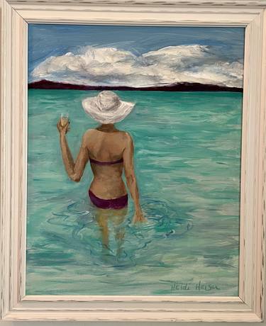 Original Abstract Expressionism Beach Paintings by Heidi Heiser