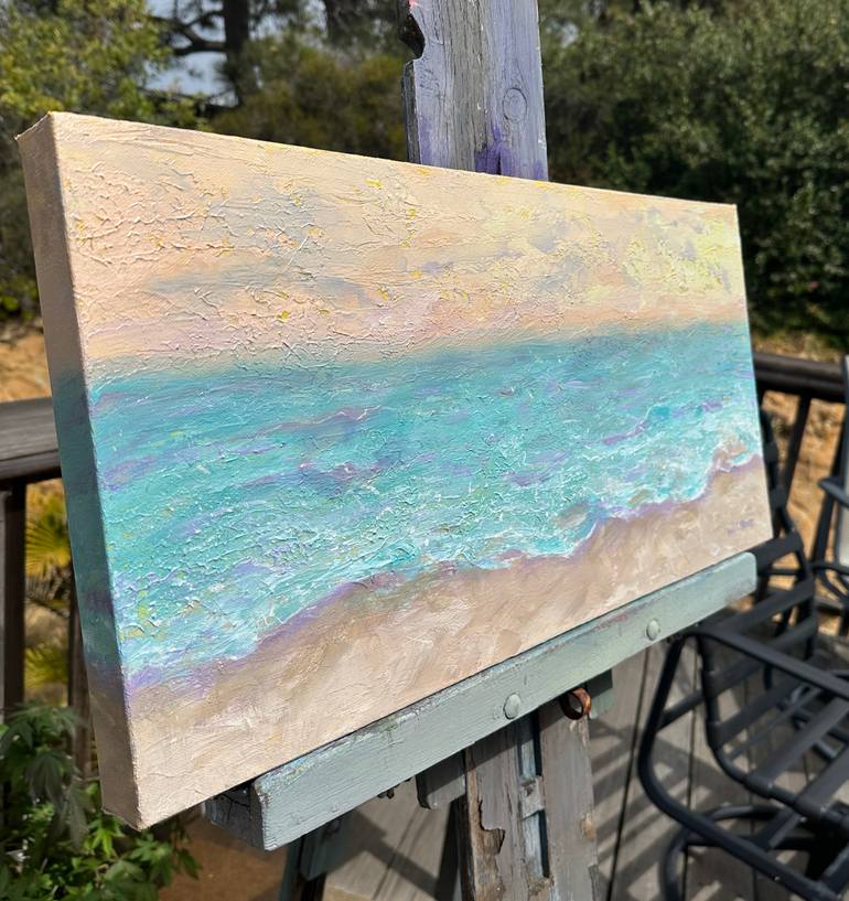 Original Abstract Beach Painting by Heidi Heiser