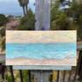 Pastel Beach on my easel outside
