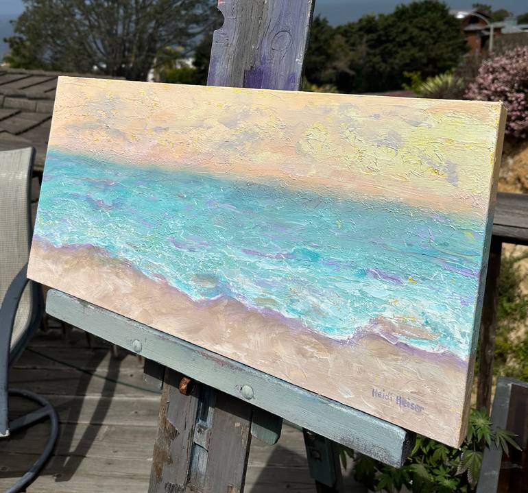 Original Abstract Beach Painting by Heidi Heiser