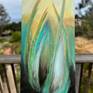 Abstract Plant Spirit outside on my easel