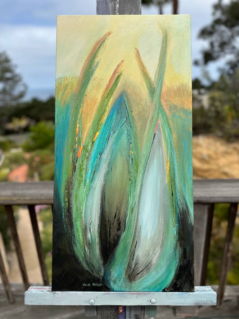 Original Abstract Expressionism Abstract Painting by Heidi Heiser