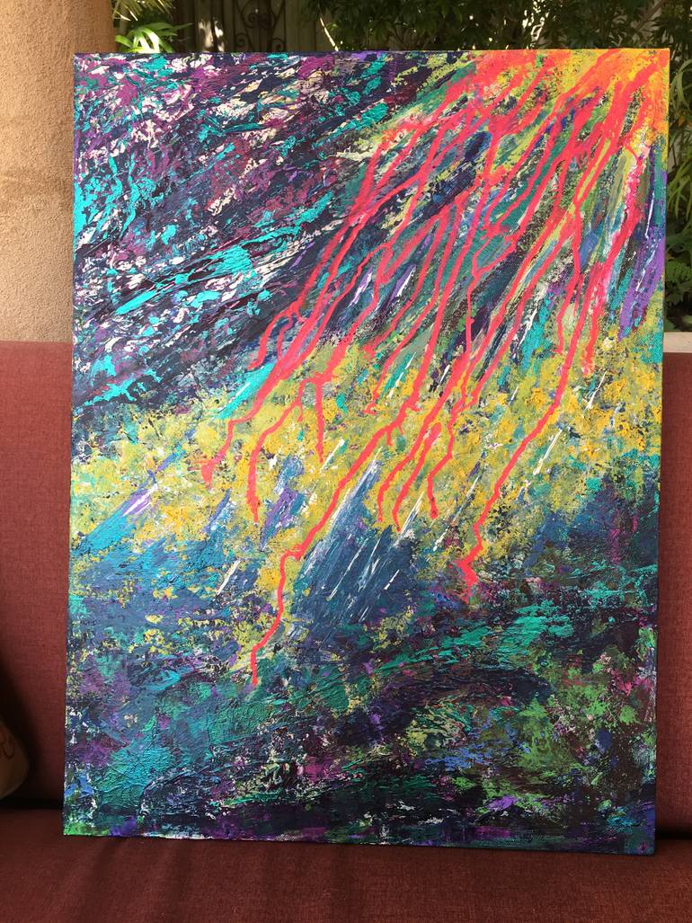 Original Abstract Expressionism Abstract Painting by Heidi Heiser