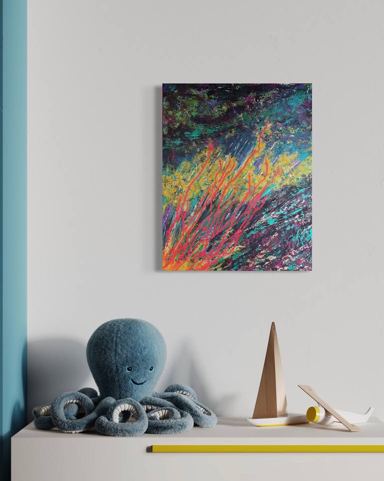 Original Abstract Expressionism Abstract Painting by Heidi Heiser