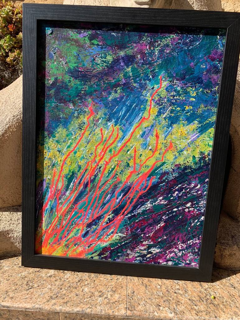 Original Abstract Expressionism Abstract Painting by Heidi Heiser