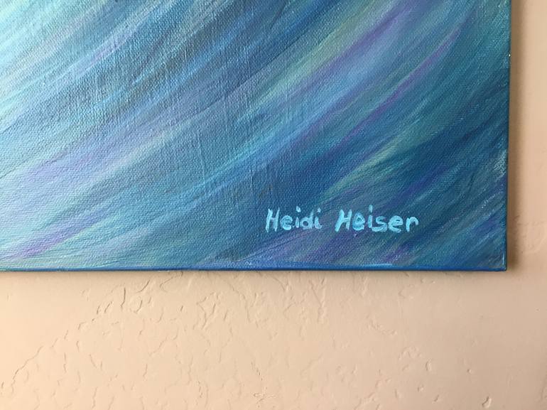 Original Abstract Expressionism Beach Painting by Heidi Heiser