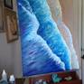 Beach From Above on my easel