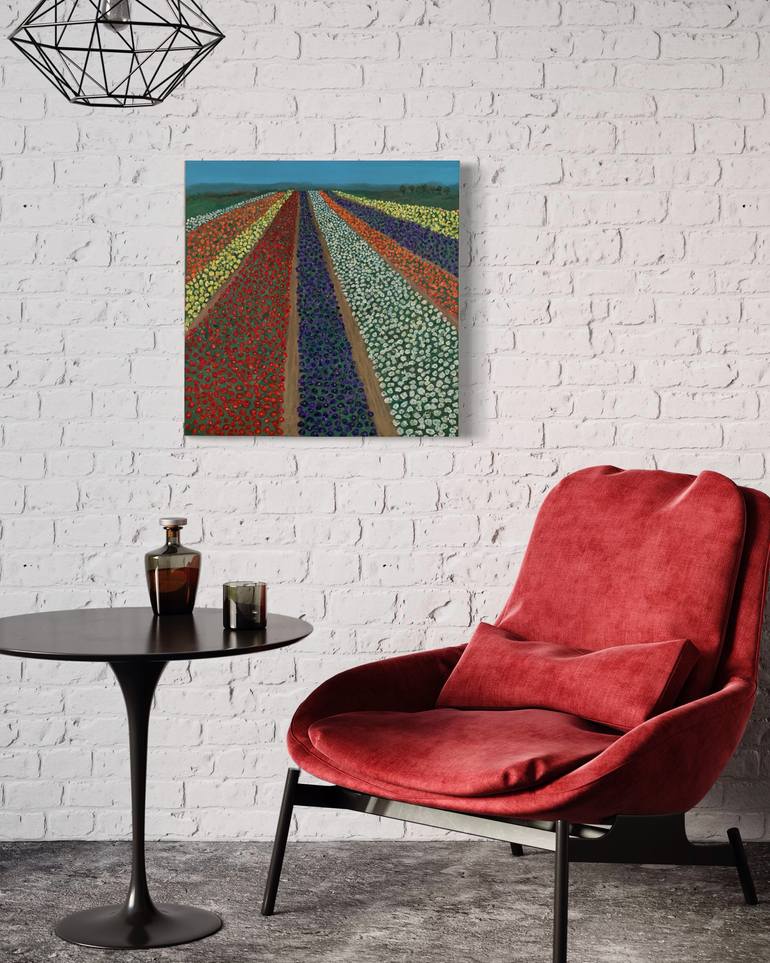 Original Abstract Expressionism Botanic Painting by Heidi Heiser