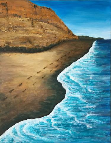 Original Conceptual Beach Paintings by Heidi Heiser