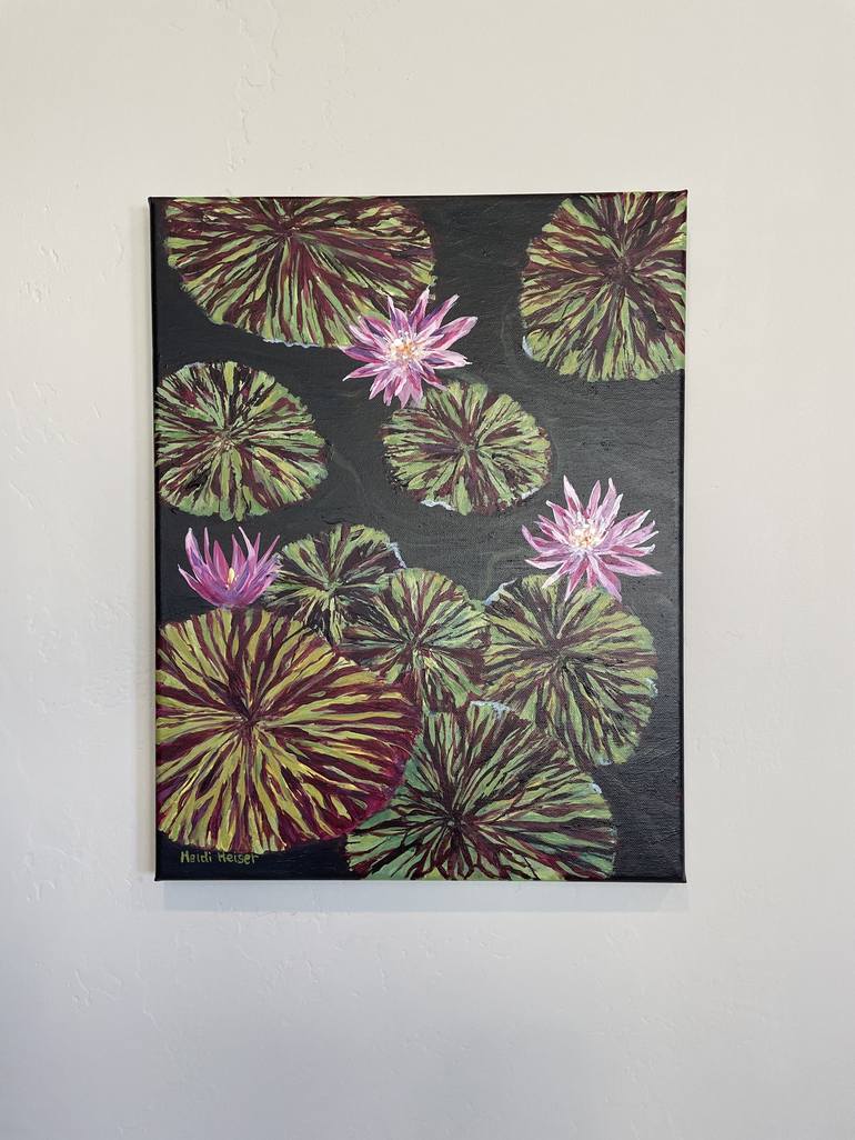 Original Abstract Expressionism Botanic Painting by Heidi Heiser