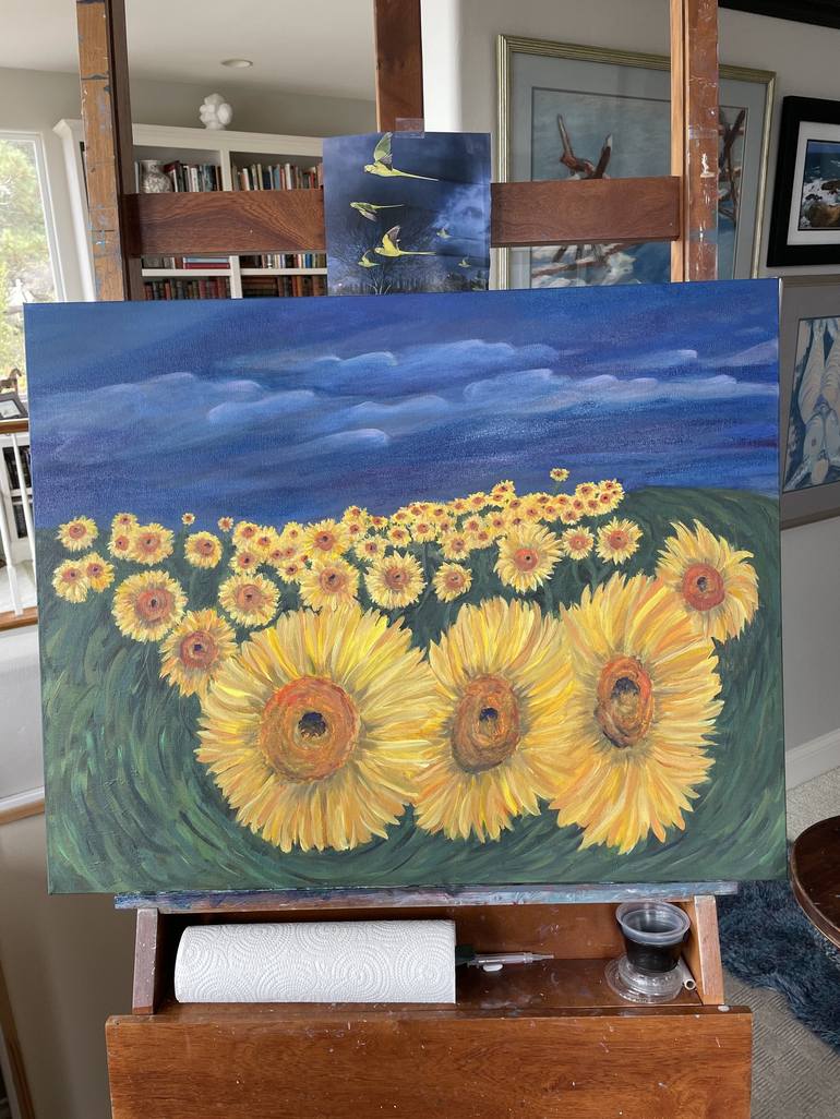 Original Floral Painting by Heidi Heiser