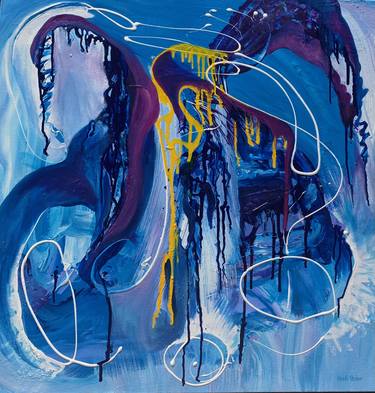 Original Abstract Expressionism Abstract Paintings by Heidi Heiser